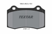 2138102 Sada brzdových platničiek kotúčovej brzdy epad TEXTAR