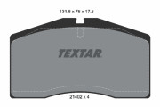 2140201 Sada brzdových platničiek kotúčovej brzdy TEXTAR