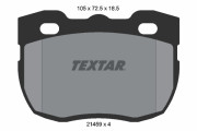 2145901 Sada brzdových platničiek kotúčovej brzdy TEXTAR