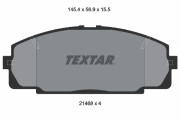 2146801 Sada brzdových platničiek kotúčovej brzdy TEXTAR