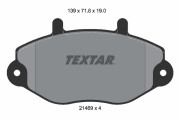 2146901 Sada brzdových platničiek kotúčovej brzdy TEXTAR