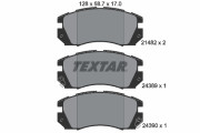 2148202 Sada brzdových platničiek kotúčovej brzdy TEXTAR