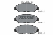 2149701 Sada brzdových platničiek kotúčovej brzdy TEXTAR