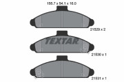 2152901 Sada brzdových platničiek kotúčovej brzdy TEXTAR