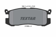 2155801 Sada brzdových platničiek kotúčovej brzdy TEXTAR