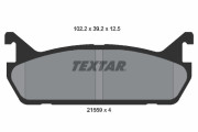 2155901 Sada brzdových platničiek kotúčovej brzdy TEXTAR
