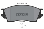 2157101 Sada brzdových platničiek kotúčovej brzdy TEXTAR