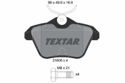 2160601 Sada brzdových platničiek kotúčovej brzdy TEXTAR