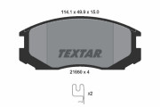 2165001 Sada brzdových platničiek kotúčovej brzdy TEXTAR