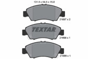 2169701 Sada brzdových platničiek kotúčovej brzdy TEXTAR