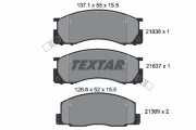 2183601 Sada brzdových platničiek kotúčovej brzdy TEXTAR