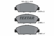 2187901 Sada brzdových platničiek kotúčovej brzdy TEXTAR