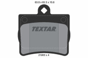 2190003 Sada brzdových platničiek kotúčovej brzdy epad TEXTAR
