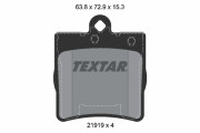 2191901 Sada brzdových platničiek kotúčovej brzdy epad TEXTAR