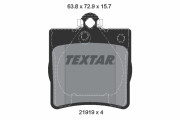2191903 Sada brzdových platničiek kotúčovej brzdy epad TEXTAR