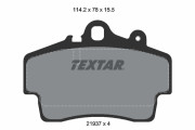 2193702 Sada brzdových platničiek kotúčovej brzdy TEXTAR