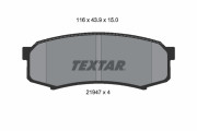 2194701 Sada brzdových platničiek kotúčovej brzdy TEXTAR