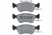 2197502 Sada brzdových platničiek kotúčovej brzdy TEXTAR