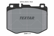 2206101 Sada brzdových platničiek kotúčovej brzdy TEXTAR