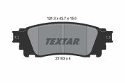 2215301 Sada brzdových platničiek kotúčovej brzdy TEXTAR