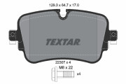 2230701 Sada brzdových platničiek kotúčovej brzdy epad TEXTAR
