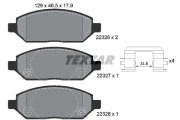 2232601 Sada brzdových platničiek kotúčovej brzdy epad TEXTAR