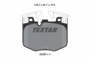 2242501 Sada brzdových platničiek kotúčovej brzdy TEXTAR