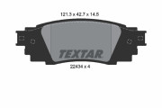 2243401 Sada brzdových platničiek kotúčovej brzdy TEXTAR