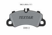 2246901 Sada brzdových platničiek kotúčovej brzdy TEXTAR