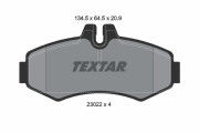 2302201 Sada brzdových platničiek kotúčovej brzdy epad TEXTAR