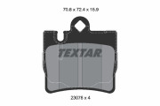 2307881 Sada brzdových platničiek kotúčovej brzdy Lightweight Technology TEXTAR