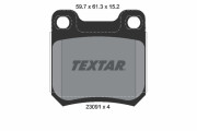 2309102 Sada brzdových platničiek kotúčovej brzdy epad TEXTAR