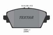 2309501 Sada brzdových platničiek kotúčovej brzdy TEXTAR