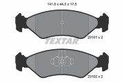 2310101 Sada brzdových platničiek kotúčovej brzdy TEXTAR
