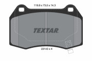 2314301 Sada brzdových platničiek kotúčovej brzdy epad TEXTAR