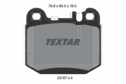 2315702 Sada brzdových platničiek kotúčovej brzdy epad TEXTAR