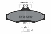 2323701 Sada brzdových platničiek kotúčovej brzdy TEXTAR