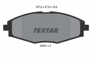 2324102 Sada brzdových platničiek kotúčovej brzdy TEXTAR