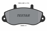 2330201 Sada brzdových platničiek kotúčovej brzdy TEXTAR
