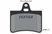 2330501 Sada brzdových platničiek kotúčovej brzdy TEXTAR