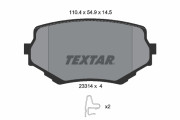 2331401 Sada brzdových platničiek kotúčovej brzdy TEXTAR