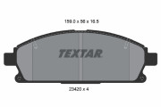 2342004 Sada brzdových platničiek kotúčovej brzdy TEXTAR