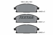 2342001 Sada brzdových platničiek kotúčovej brzdy TEXTAR