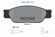 2342301 Sada brzdových platničiek kotúčovej brzdy epad TEXTAR