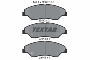 2344201 Sada brzdových platničiek kotúčovej brzdy TEXTAR