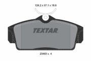 2346302 Sada brzdových platničiek kotúčovej brzdy epad TEXTAR