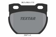 2347103 Sada brzdových platničiek kotúčovej brzdy epad TEXTAR