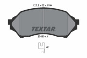 2349002 Sada brzdových platničiek kotúčovej brzdy TEXTAR