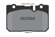2349901 Sada brzdových platničiek kotúčovej brzdy TEXTAR
