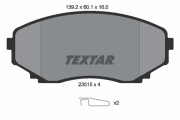 2351501 Sada brzdových platničiek kotúčovej brzdy TEXTAR